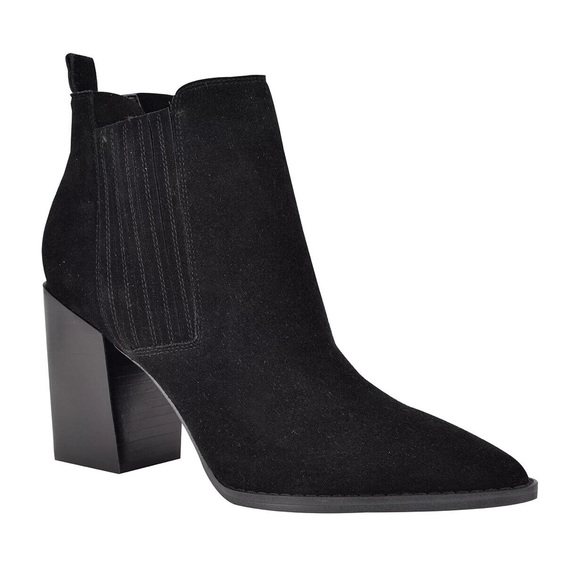 Nine West Suede Booties (in nude colour) - Picture 1 of 4